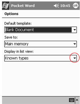HP H3800 - Change the Pocket Word options - 4