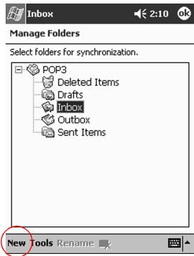 HP H3800 - Tap New to create a new folder - 1