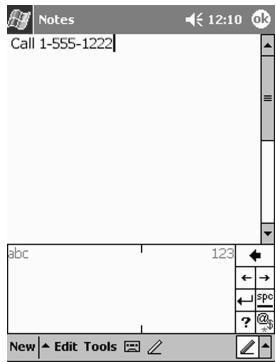 HP H3800 - Write with the stylus and Block Recognizer - 1