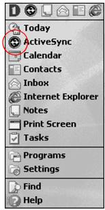 HP H3800 - Synchronize information with your server - 1