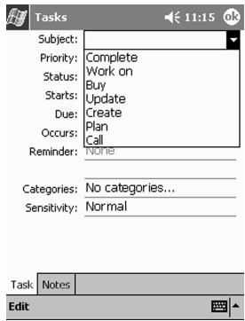 HP H3800 - Create a task and set a reminder - 3