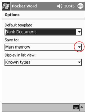 HP H3800 - Change the Pocket Word options - 3