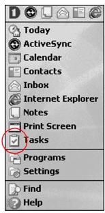 HP H3800 - Create a task and set a reminder - 1