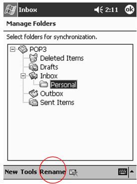 HP H3800 - Tap Rename to rename a folder - 1