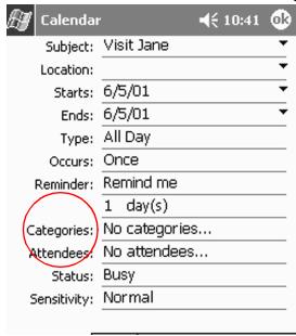HP H3800 - Categorize your appointments - 3