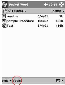 HP H3800 - Change the Pocket Word options - 1