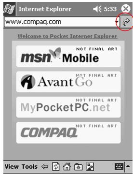 HP H3800 - View Web sites - 3