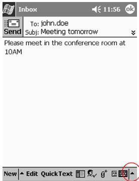 HP H3800 - I want to address an e-mail message, but I cannot find the @ symbol - 1
