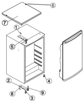 THOMSON THTTROWHTHTTR9 - INVERSION DU SENS D'OUVERTURE DE LA PORTE - 2