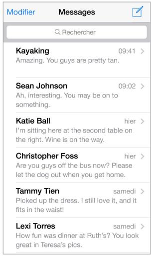 APPLE iPH 4S 8GO - Gérer des conversations - 1