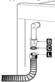 SMEG CS 18 V-5 - Branchement avec flexible en acier (pour tous les types de gaz) - 1