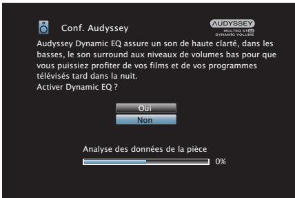 DENON AVC-X3800H - Effectuez le paramétrage de Audyssey Dynamic EQ® et Audyssey Dynamic Volume®. - 1