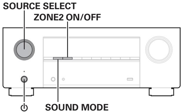 DENON AVC-X3800H - Réinitialisation des réglages du réseau - 1