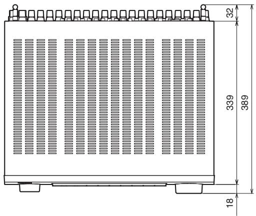 DENON AVC-X3800H - Dimensions (Unité : mm) - 1