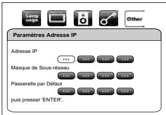 MARANTZ BD5004/N1SG - Paramètres Adresse IP - 1