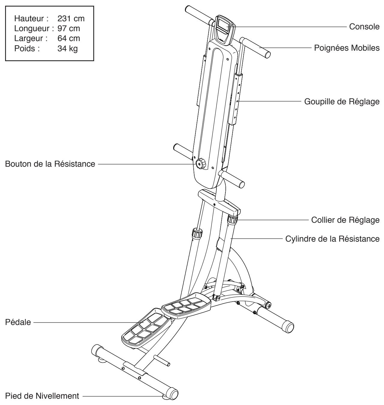 WESLO STEPFITCLIMBER - AVANT DE COMMENCER - 1