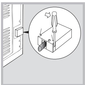 HOTPOINT MH 99.1 IX/HA - Remplacement du cable - 1