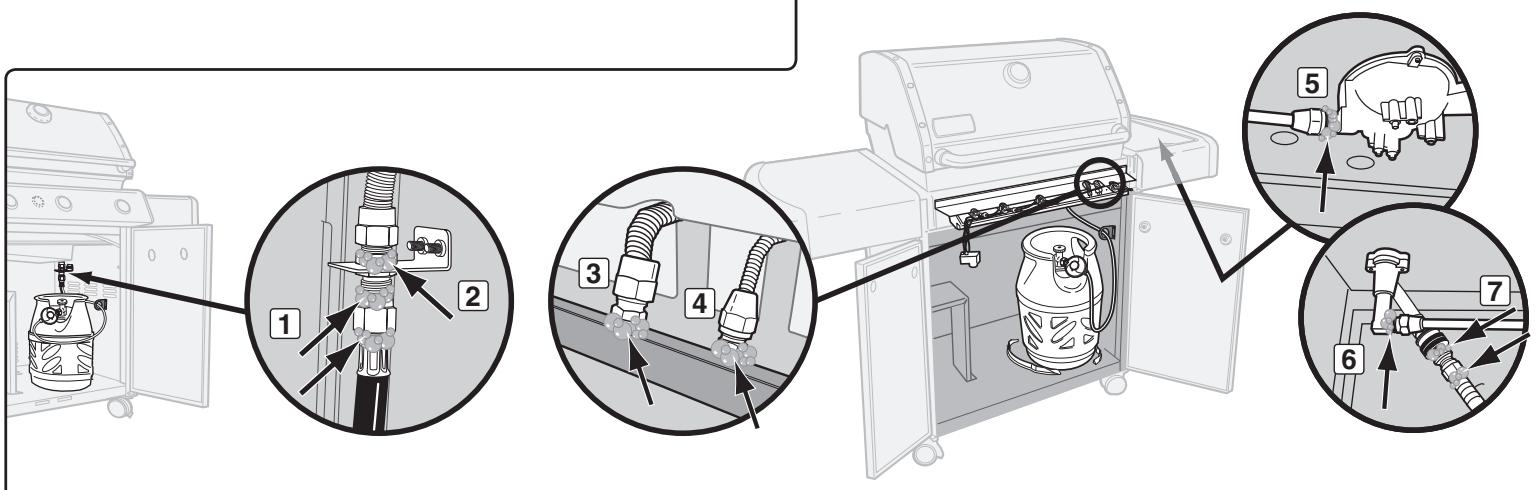 WEBER GENESIS E330 - Remontez la console de contrôle gaz. - 2