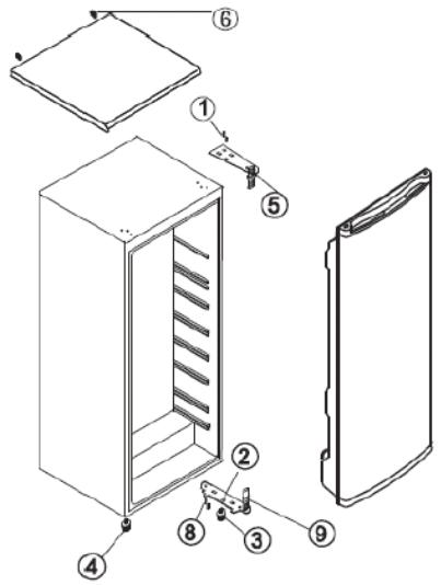 FORTEX DD121 - Inversion du sens d'ouverture de la porte - 1