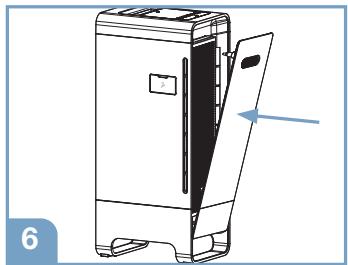 DARRY BRAUN BFD104BE2 - Remplacement du filtré de réduction des odeurs et des COV - 6