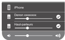 DENON MCR612/N1 - Appuyez sur les apparèils/enceintes que vous souhaitez utiliser. - 1