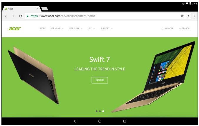 ACER B3-A4OFHD-K1ME - Utiliser le navigateur - 1
