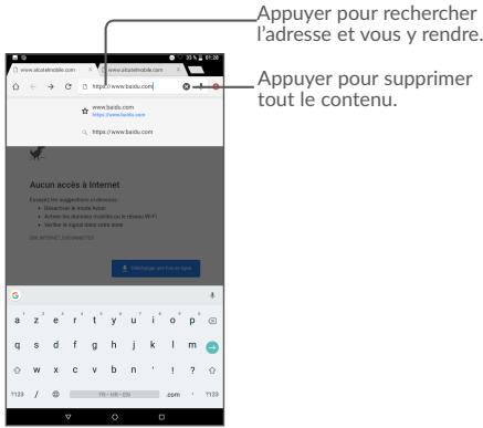 ALCATEL 1T7 - Acceder à une page Web - 1