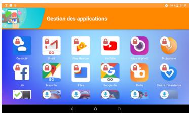 ALCATEL 1T7 - Gestion des applications - 1