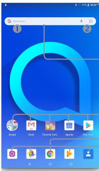 ALCATEL 1T7 - Écran d'accueil - 1