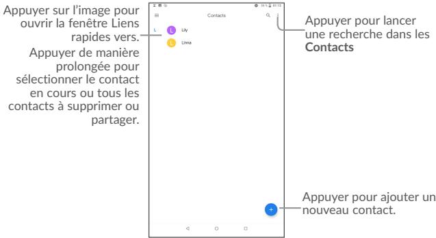 ALCATEL 1T7 - Consultant vos Contacts - 1