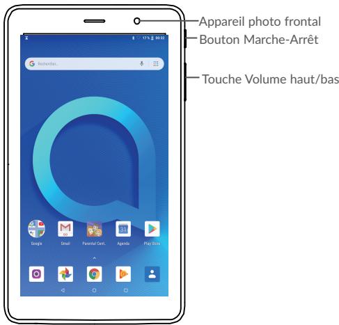 ALCATEL 1T7 - Touches et connecteurs - 1