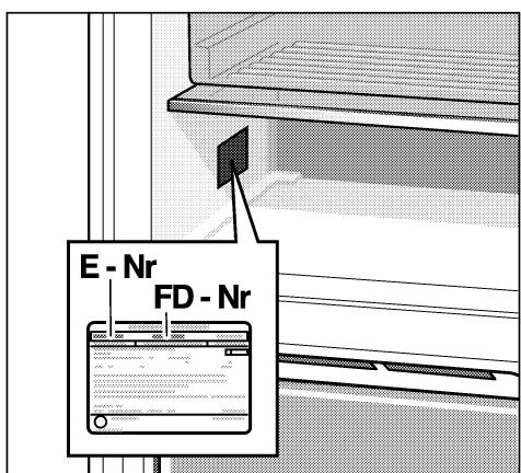BOSCH KGN33V04 - Voutrouvezcesindications sur la plaque signaletique.Fig.8 - 8