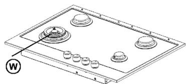 KITCHENAID KHGH9010INOX - Brûleur WOK (W) - 1