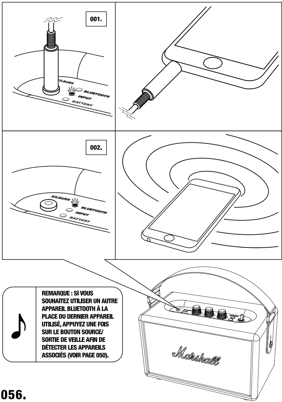 MARSHALL RiLBURN CREAM - SORTIE DE VEILLE - ALIMENTATION SUR SECTEUR - 1
