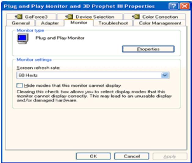 AOC E950SW - Sélectionnez l'onglet Écran - 1