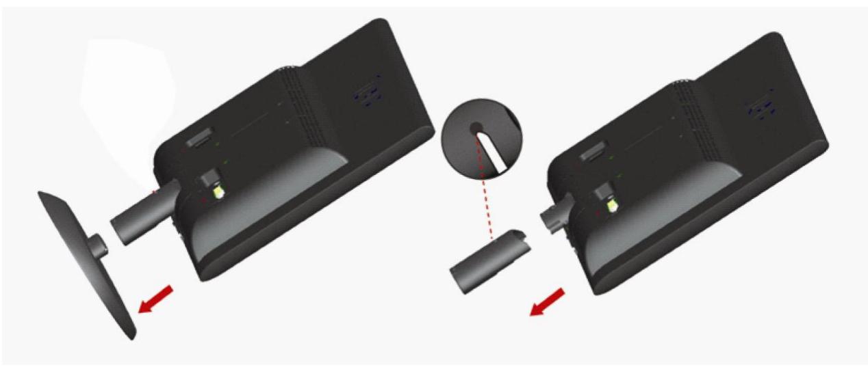 AOC E950SW - Installation du socle et de la base - 2
