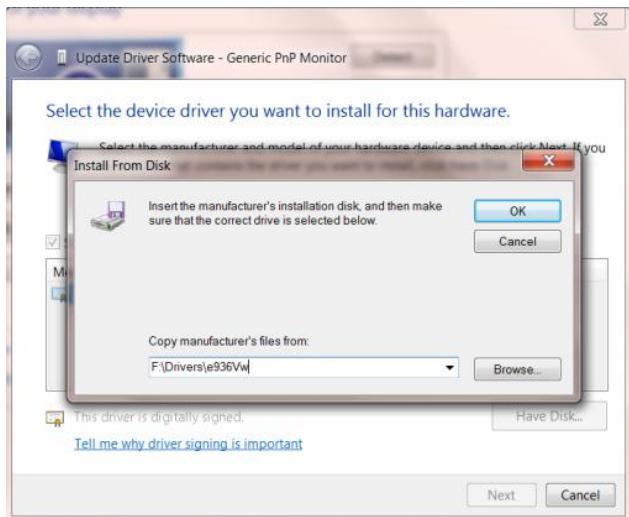 AOC E950SW - Windows 8 - 12