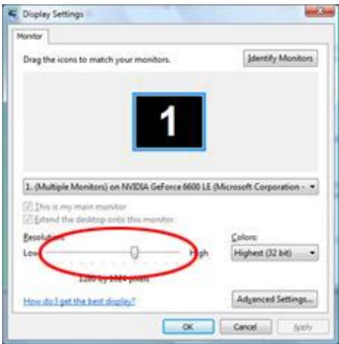 AOC E950SW - Réglage la resolution optimale - 5