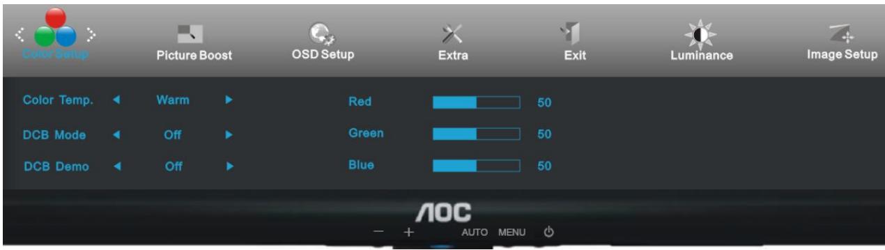 AOC E950SW - Température de couleur - 1