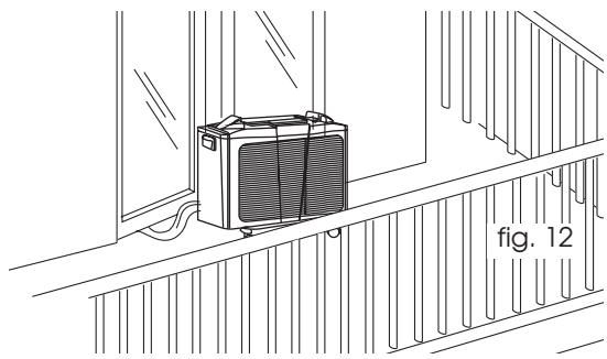 DELONGHI PAC S 120 HP - DISPOSITION DE L'UNITÉ EXTERIEURE - 1