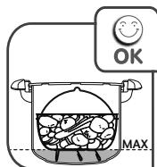 SEB CLIPSO PERFECT 7.5L - Utilisation du panier vapeur* - 1