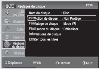 SAMSUNG DVD-SR275 - Modification du nom du disque - 4