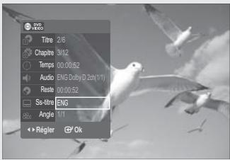 SAMSUNG DVD-SR275 - Sélection de la langue de sous-titrage - 3