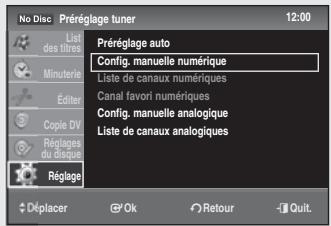 SAMSUNG DVD-SR275 - Prérglage automatique - 7