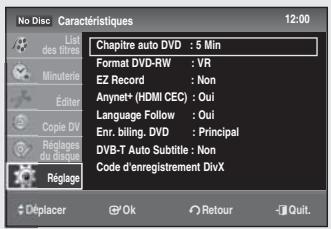SAMSUNG DVD-SR275 - Liste de canaux analogiques - 4