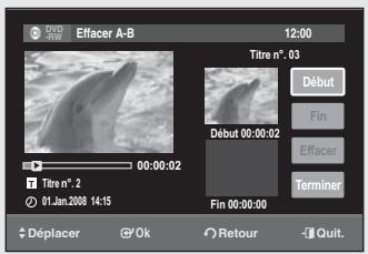 SAMSUNG DVD-SR275 - Supprimer un chapitre - 7