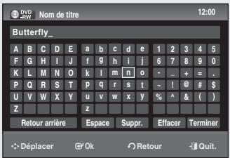 SAMSUNG DVD-SR275 - Renommer un titre de la liste de lecture - 5
