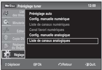 SAMSUNG DVD-SR275 - Prérglage automatique - 11