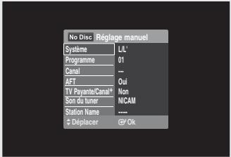 SAMSUNG DVD-SR275 - Prérglage automatique - 10