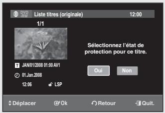 SAMSUNG DVD-SR275 - Changement du nom d'un titre (Nom des titres) - 8